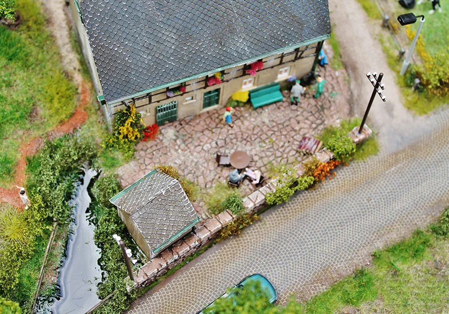 Hafen und Landschaft – Modellbahn-Diorama, Ansicht 14