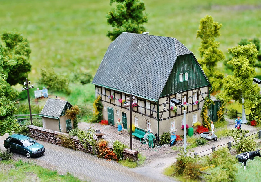 Hafen und Landschaft – Modellbahn-Diorama, Ansicht 15