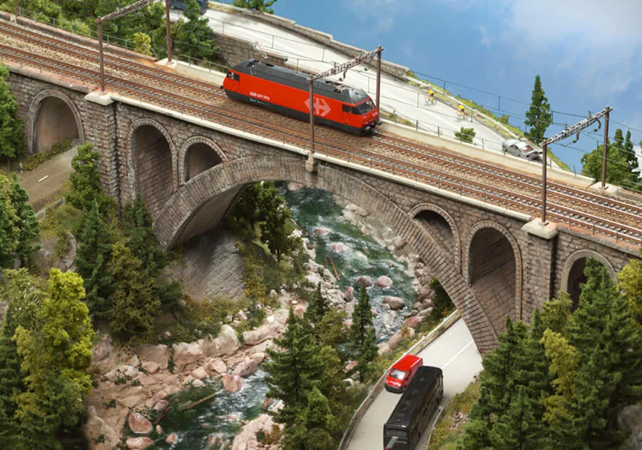 Auftragsdioramen – Modellbahn-Diorama, Ansicht 24