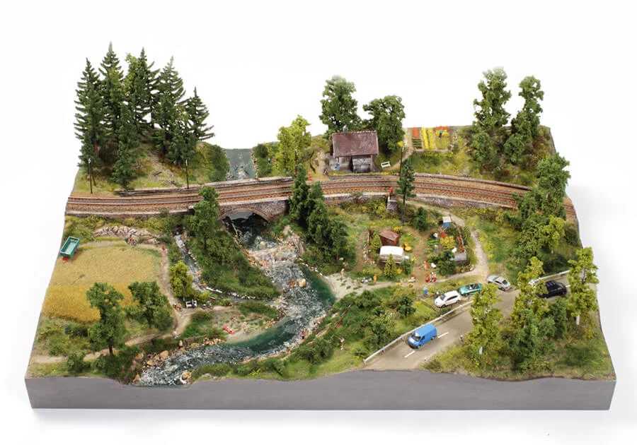 Auftragsdioramen – Modellbahn-Diorama, Ansicht 26