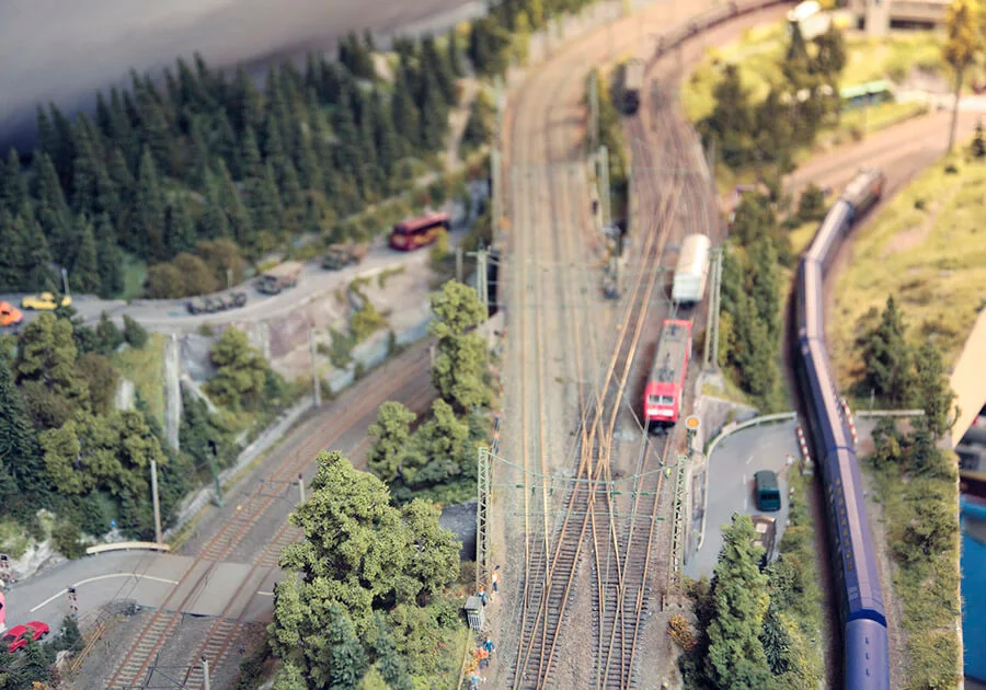Gleisplanung – Modellbahn-Diorama, Ansicht 4