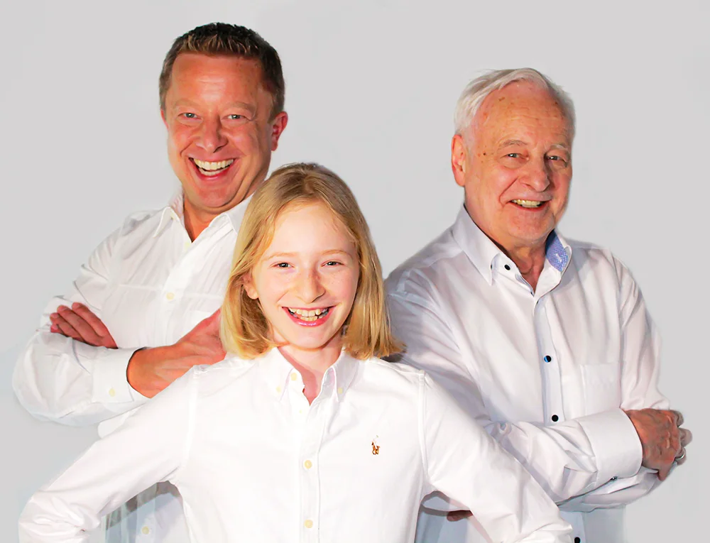 Drei Generationen der Familie Zurawski